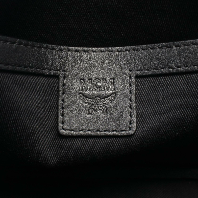 MCM Robot 肩斜背包 MZZ9SRO30BK001 皮革 黑色 二手 女款-3