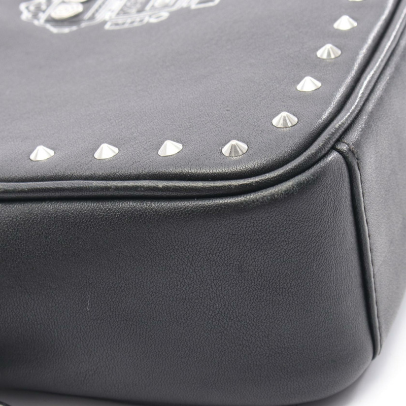 MCM Robot 肩斜背包 MZZ9SRO30BK001 皮革 黑色 二手 女款-5