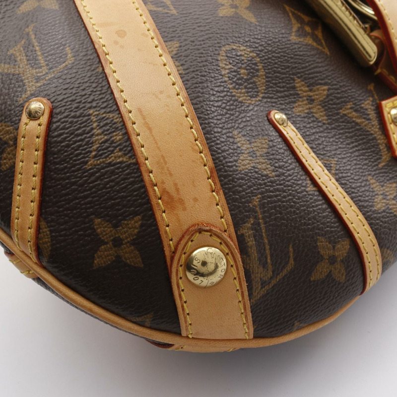 LOUIS VUITTON Leonor 單肩包 M92394 Monogram 帆布皮革棕色二手 LV-8