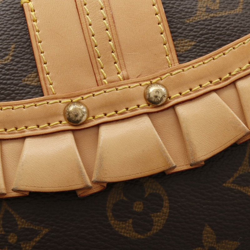 LOUIS VUITTON Leonor 單肩包 M92394 Monogram 帆布皮革棕色二手 LV-11