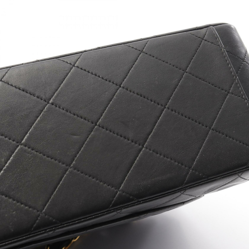 CHANEL Jumbo Matelasse 34 鏈條單肩包 A01094 小羊皮 黑色 二手 GHW-9