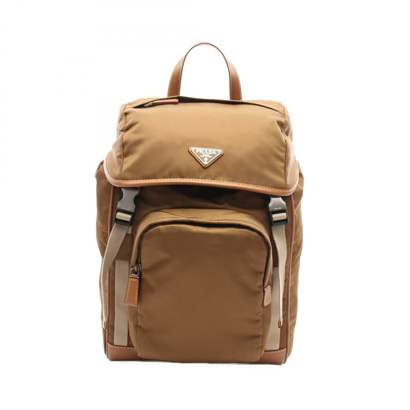 PRADA TESSUTO+VITELLO 背包背包 2VZ1352CX2(HYL)F0594 尼龍皮革-0