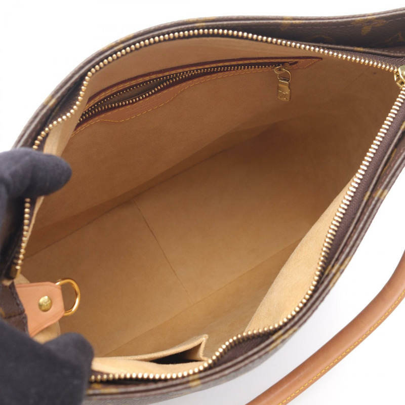 路易威登 Looping GM 單肩包 M51145 Monogram 帆布棕色二手女款-2