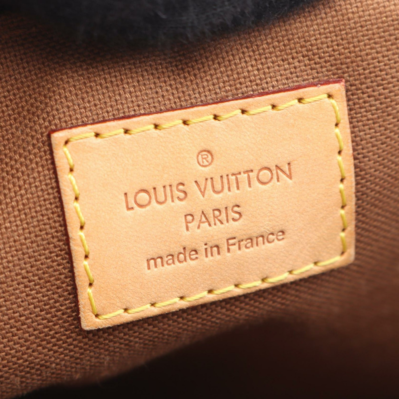 LOUIS VUITTON Palermo PM 單肩包 手提包 M40145 Monogram 棕色 二手 女士 LV-3