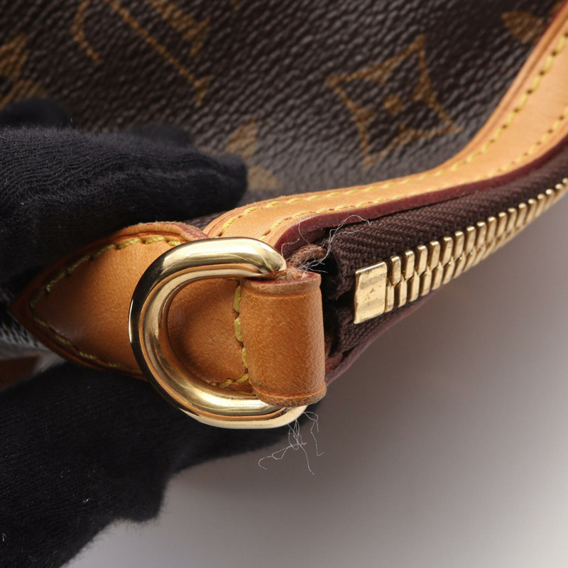 LOUIS VUITTON Palermo PM 單肩包 手提包 M40145 Monogram 棕色 二手 女士 LV-6