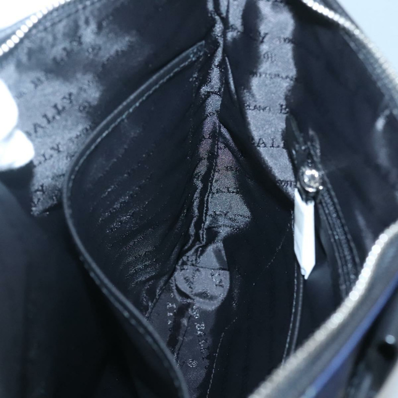 【日本直送】BALLY 手拿包 尼龍 海軍藍 銀色 正品 118641-18