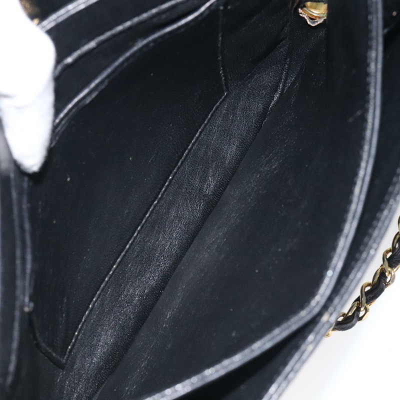 【日本直送】BALLY 鏈條單肩包 皮革 黑色 金色 正品 118600-20