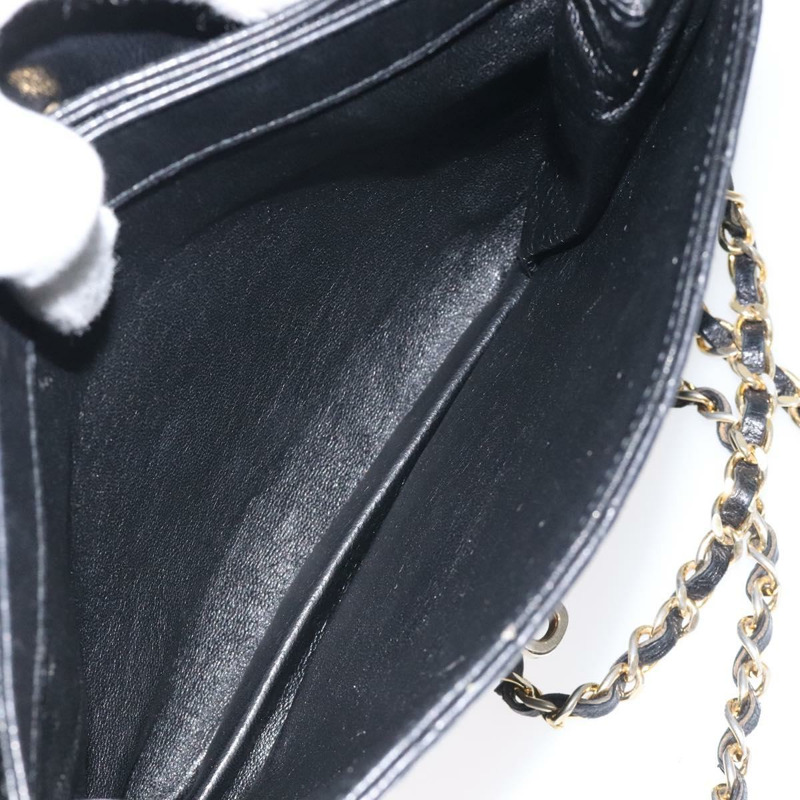 【日本直送】BALLY 鏈條單肩包 皮革 黑色 金色 正品 118600-21