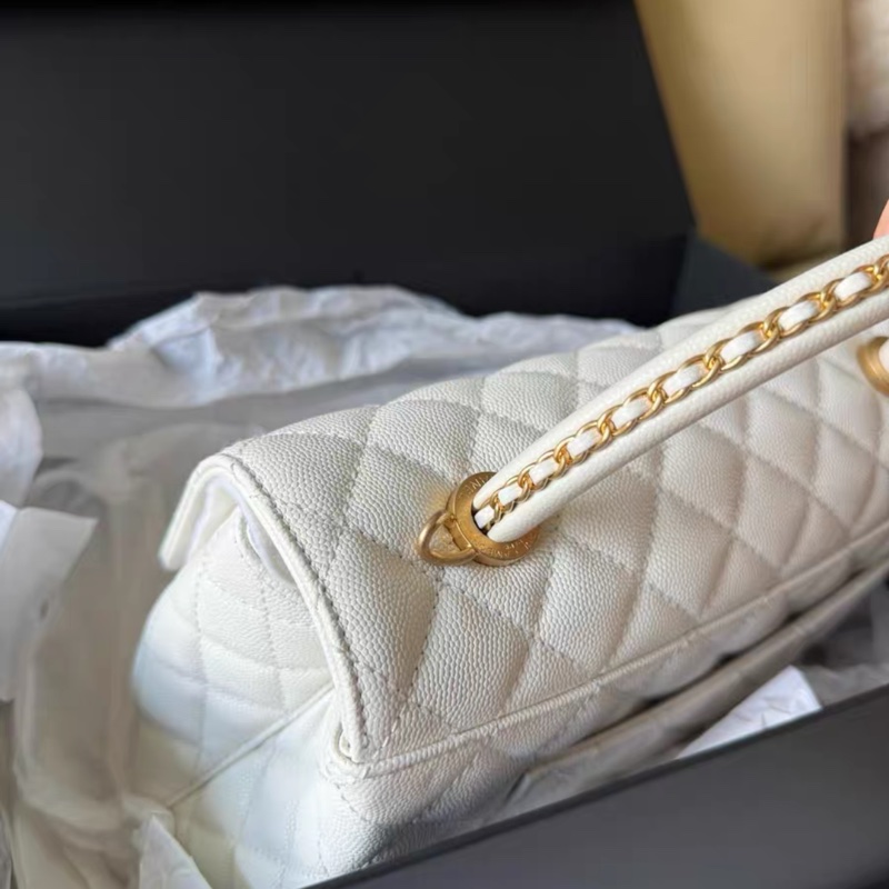 99新💓 Chanel 香奈兒 coco handle 大號 全新芯片款23-3