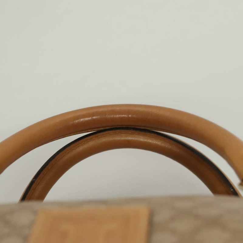 【日本直送】CELINE Macadam帆布波士頓包 PVC皮革 棕色 金色 正品 118649-7