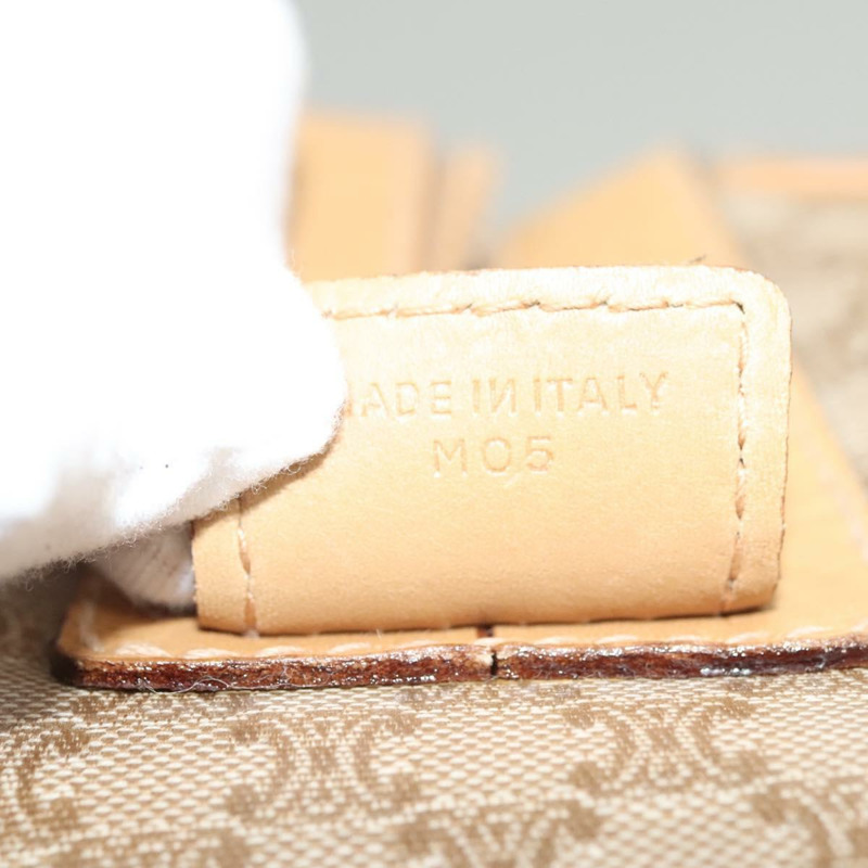 【日本直送】CELINE Macadam帆布波士頓包 PVC皮革 棕色 金色 正品 118649-11