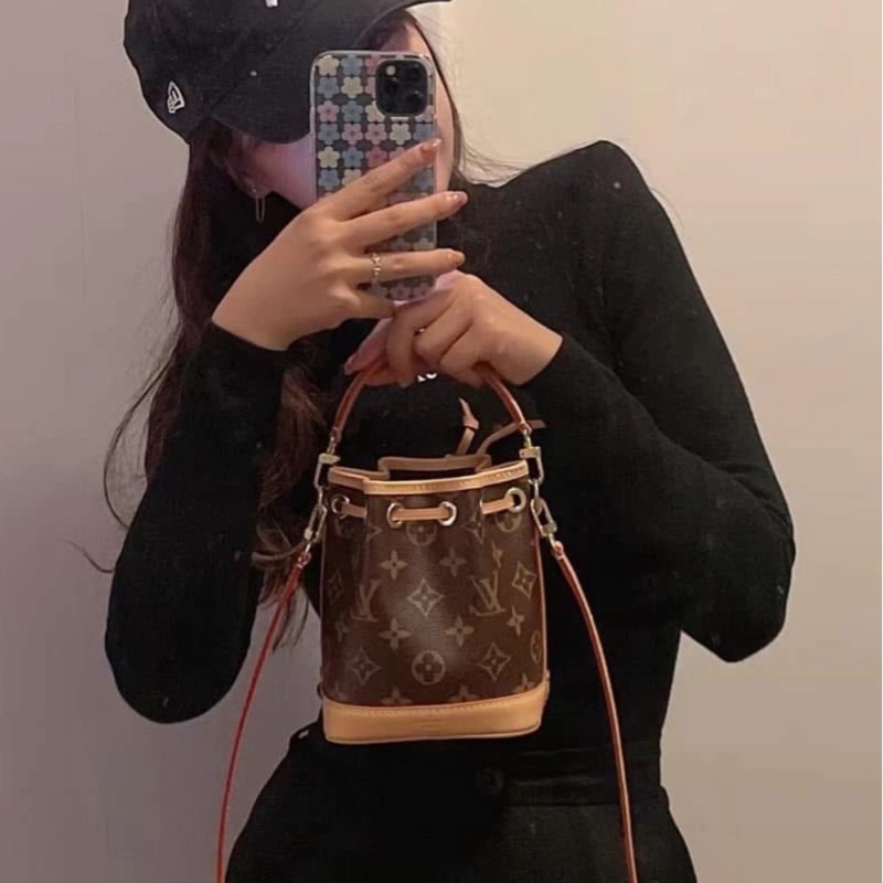 Lv Nano Noe經典小水桶包(台灣專櫃購入配件齊全）-4