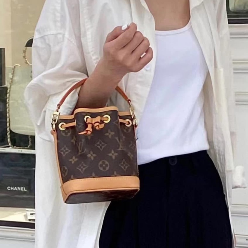 Lv Nano Noe經典小水桶包(台灣專櫃購入配件齊全）-6