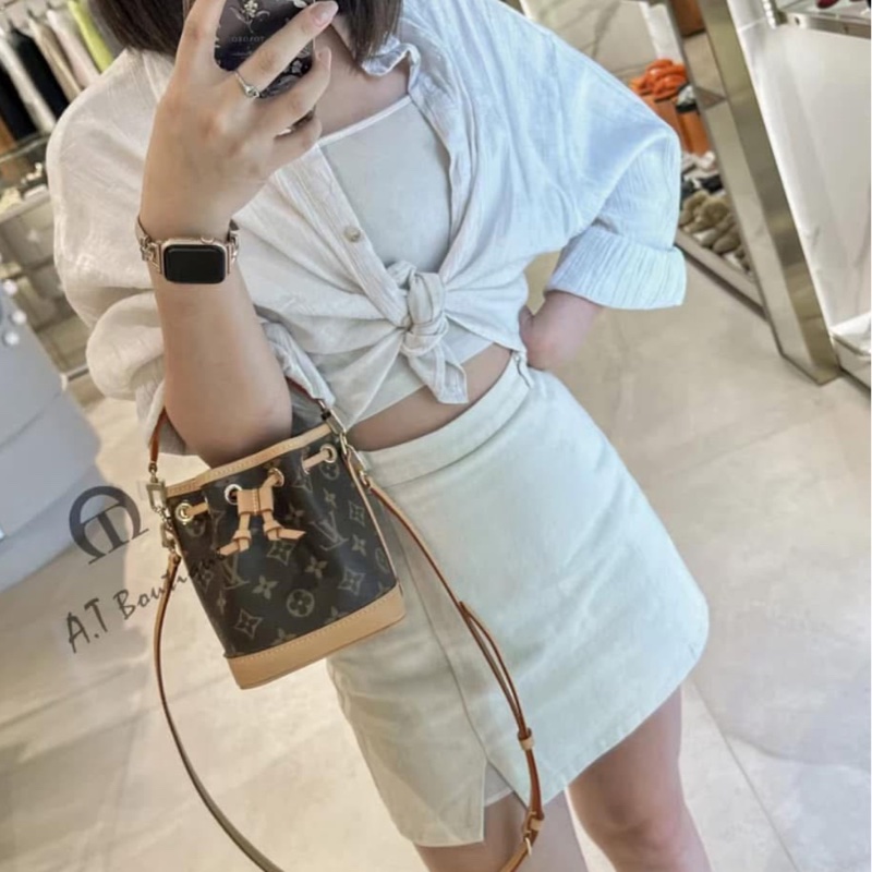 Lv Nano Noe經典小水桶包(台灣專櫃購入配件齊全）-9