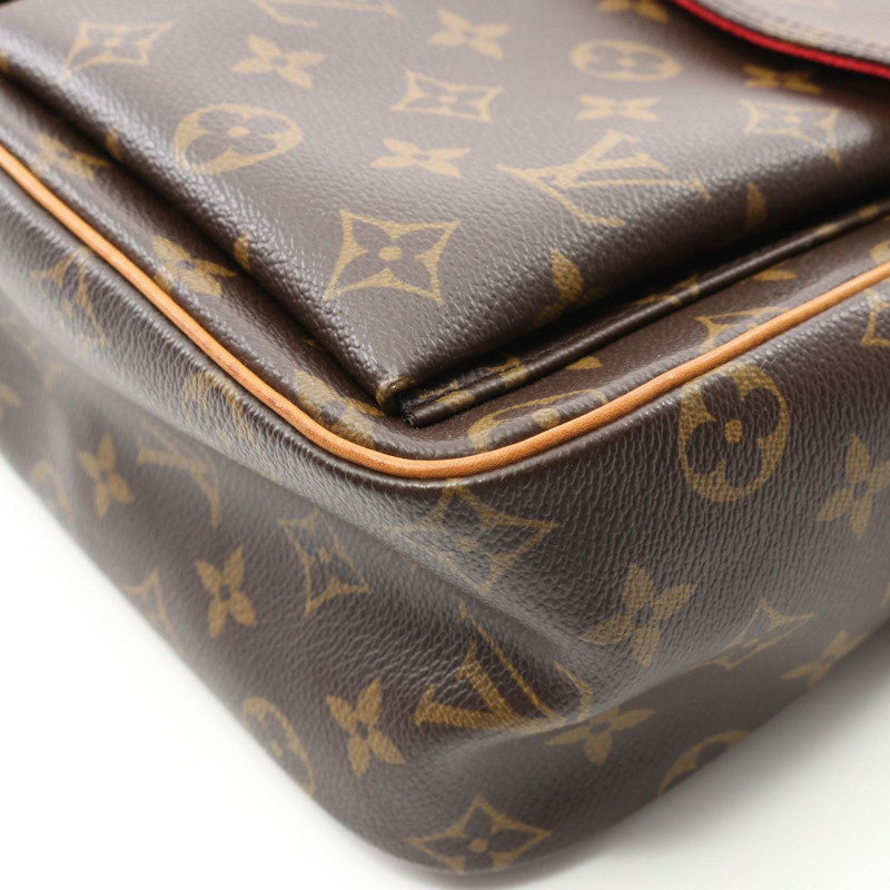 路易威登 Viva Cite GM Monogram 單肩包 塗層帆布 皮革 女包 棕色 M51163-7