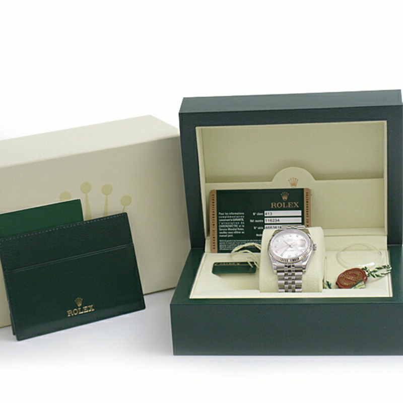 勞力士手錶男式 Datejust 自動隨機銀色錶盤 SS x WG ROLEX 116234G-9