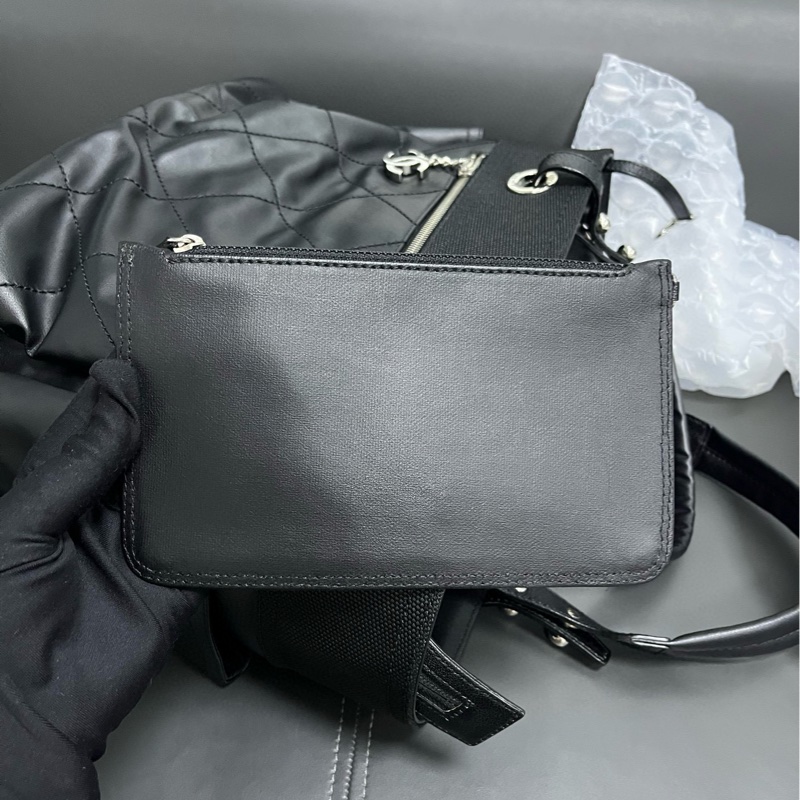 Chanel tote 黑銀菱格大托特-27
