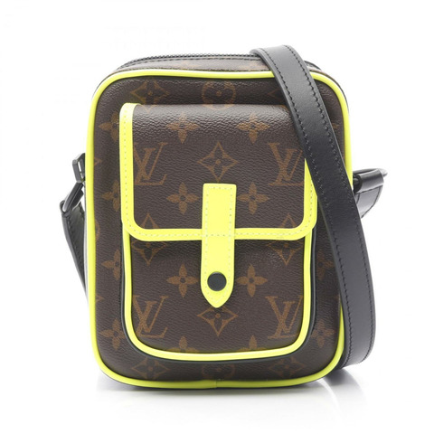 路易威登 Christopher Wearable 皮夾 Monogram Macassar 肩背包 塗佈帆布 皮革 男款 棕綠黑 M80793