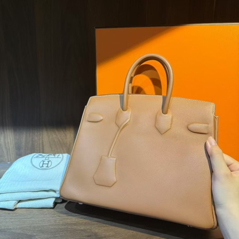 Hermes 愛馬仕 Birkin25 Shadow金棕色Z刻 手提包-1