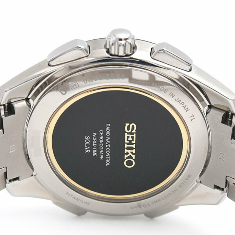 精工男錶 Brightz Flight Expert 太陽能電波黑色錶盤鈦金屬 SEIKO SAGA221 8B92-0AP0-4