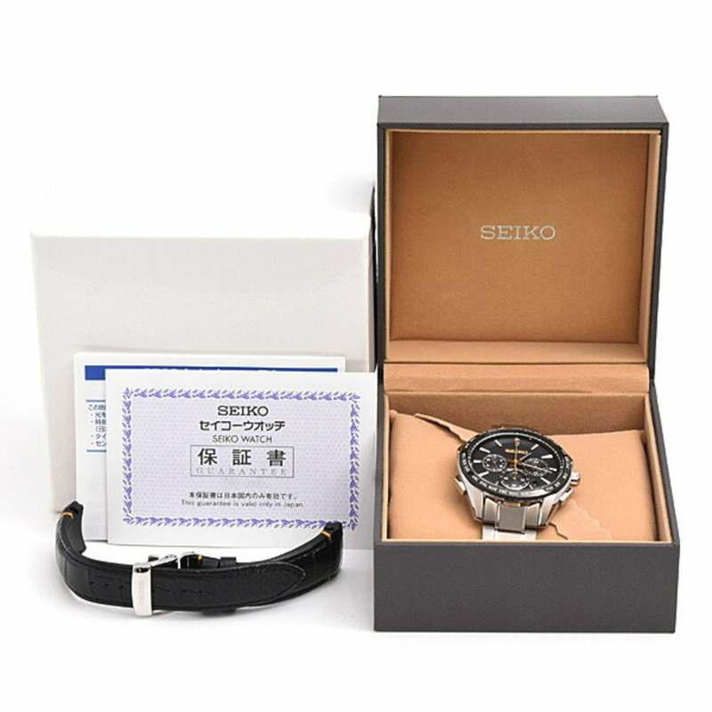精工男錶 Brightz Flight Expert 太陽能電波黑色錶盤鈦金屬 SEIKO SAGA221 8B92-0AP0-9