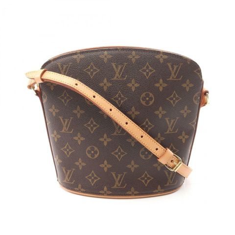 Louis Vuitton Drouot 單肩包 塗佈帆布 皮革 Monogram 女包 棕色 M51290
