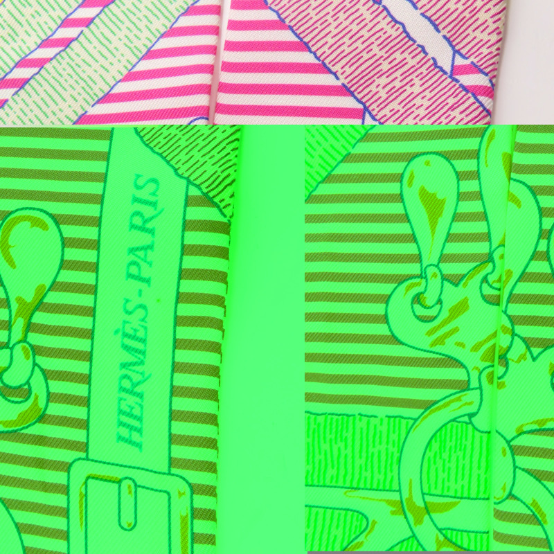 HERMES 絲質Twilly絲巾-3