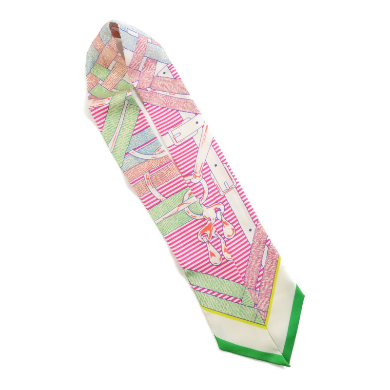 HERMES 絲質Twilly絲巾-4