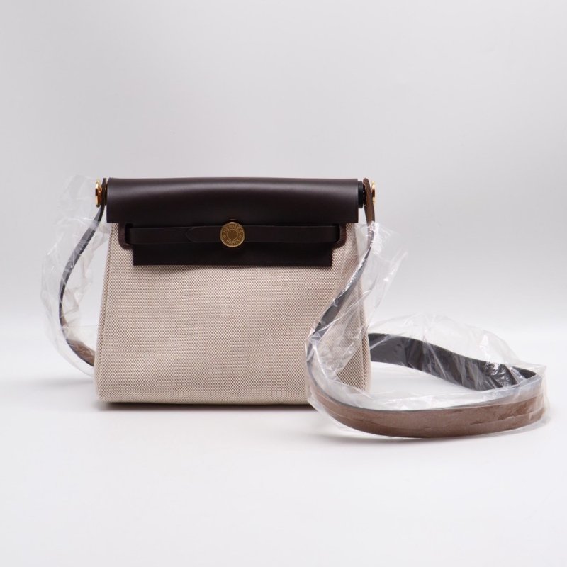 HERMES Herbag zip 20 - 烏木金 W-0