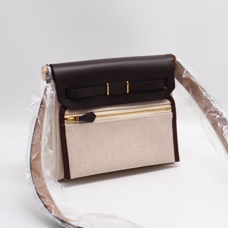 HERMES Herbag zip 20 - 烏木金 W-2