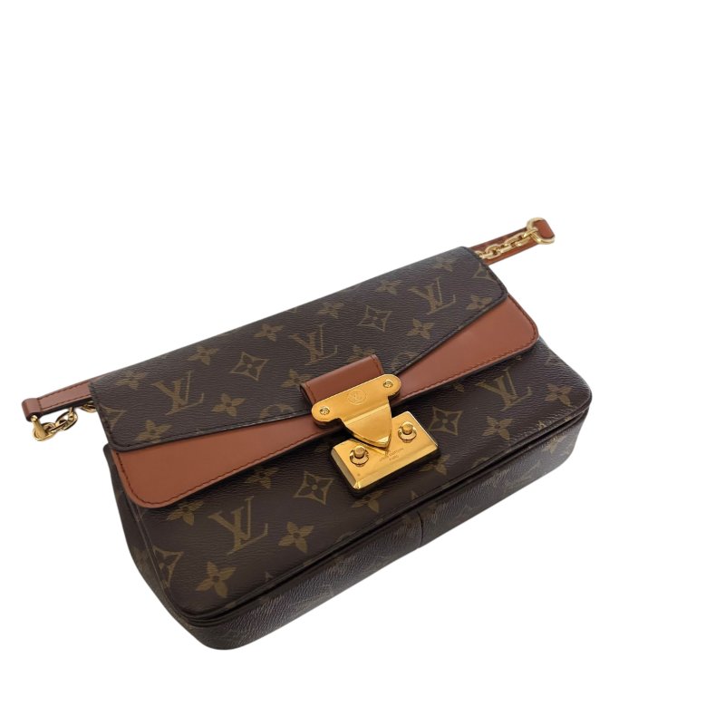 【LOUIS VUITTON】Monogram Marceau 啡色老花 金扣 復古酒神包 M46127 附晶片(二手)K2924-4