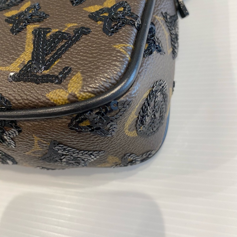 LOUIS VUITTON 亮片單肩麻將包-5