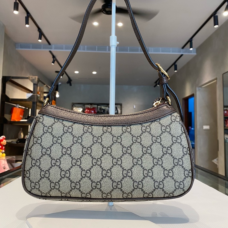 GUCCI 老花腋下包/麻將包-1