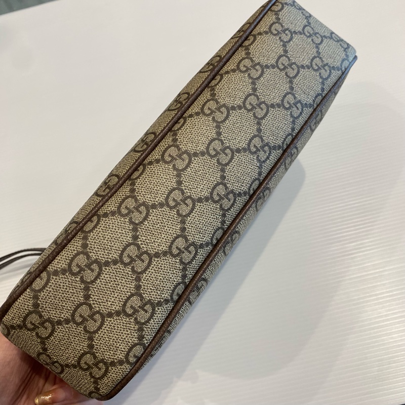 GUCCI 老花腋下包/麻將包-5