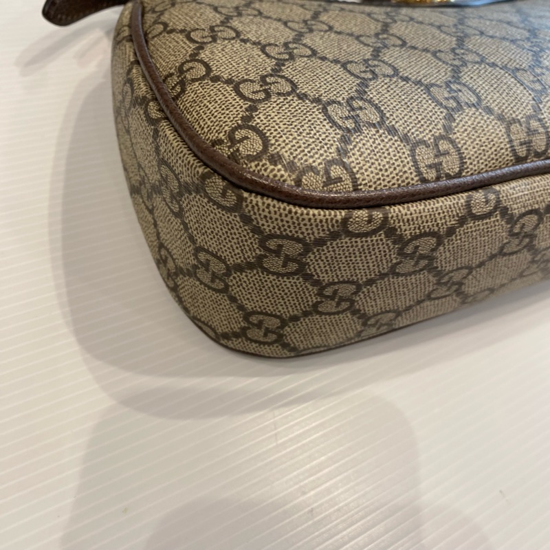 GUCCI 老花腋下包/麻將包-7
