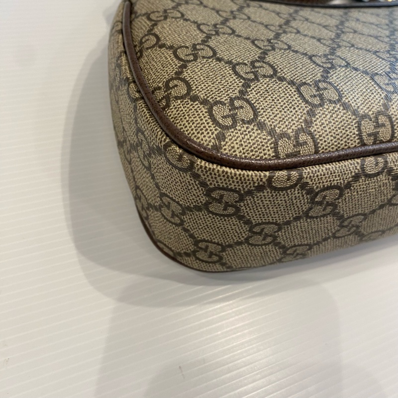 GUCCI 老花腋下包/麻將包-9