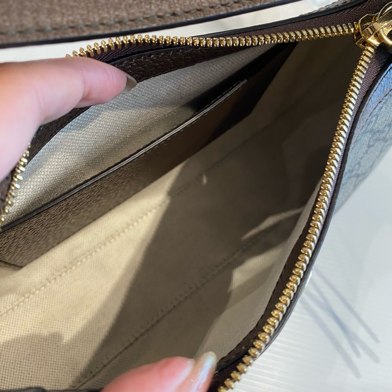 GUCCI 老花腋下包/麻將包-10