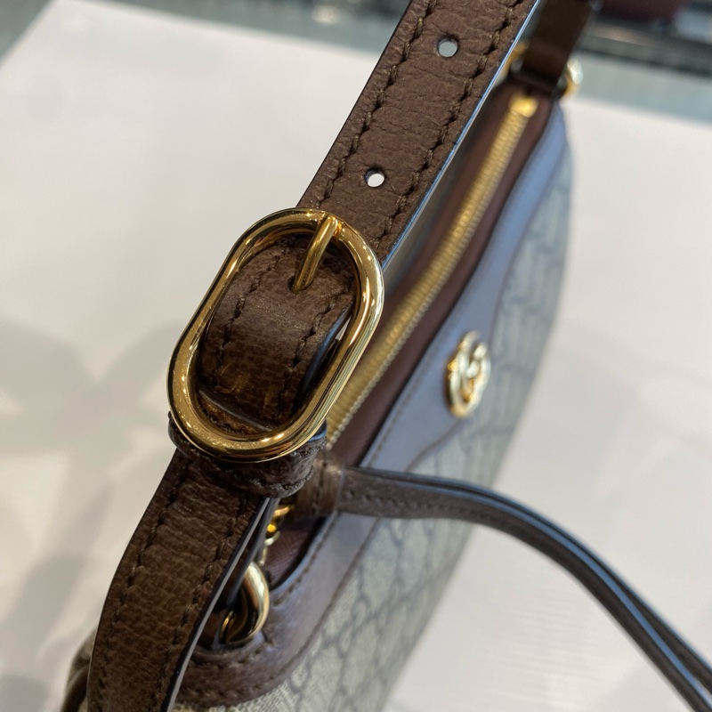 GUCCI 老花腋下包/麻將包-11