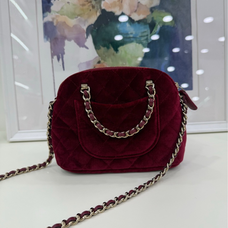 Chanel 香奈兒 24B 絲絨貝殼包 芯片款-7