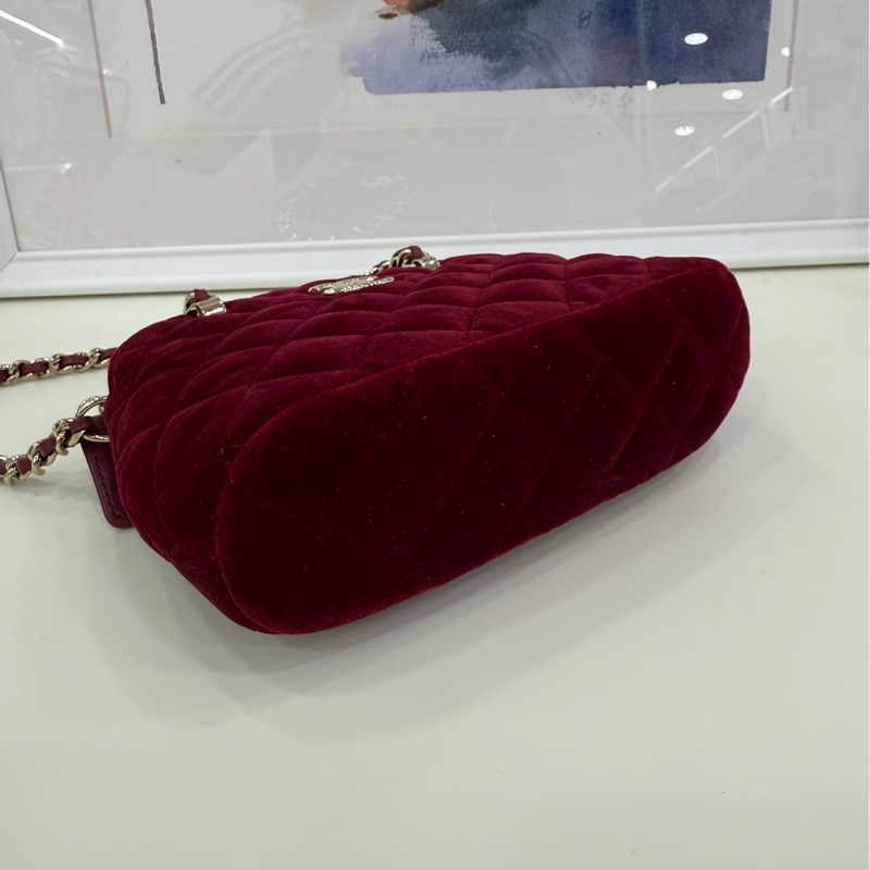 Chanel 香奈兒 24B 絲絨貝殼包 芯片款-8