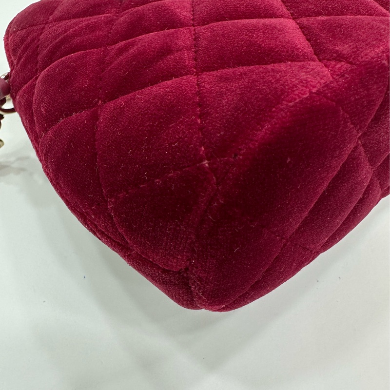 Chanel 香奈兒 24B 絲絨貝殼包 芯片款-9