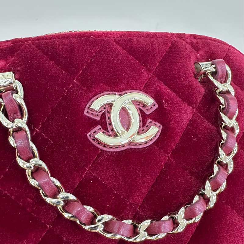 Chanel 香奈兒 24B 絲絨貝殼包 芯片款-14