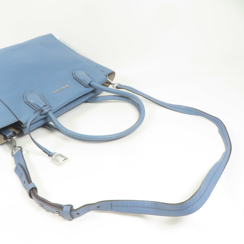 Michael Kors 牛皮皮革Shoulder Bag銀扣手挽肩背兩用袋-6