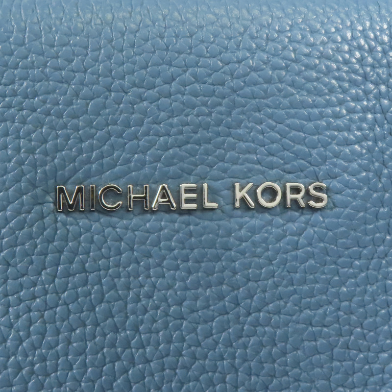 Michael Kors 牛皮皮革Shoulder Bag銀扣手挽肩背兩用袋-11