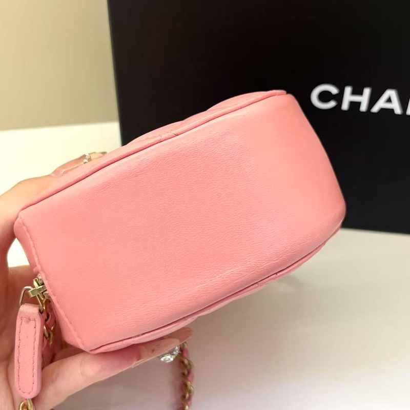 香奈兒Chanel小圓餅包粉色-3