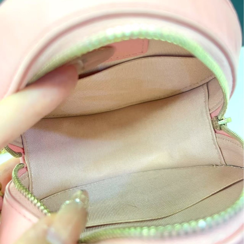 香奈兒Chanel小圓餅包粉色-8