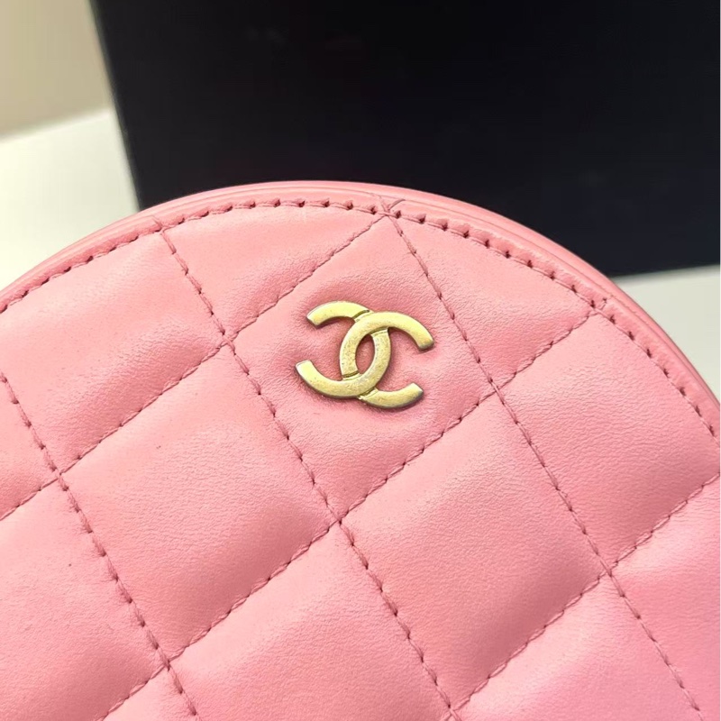香奈兒Chanel小圓餅包粉色-11
