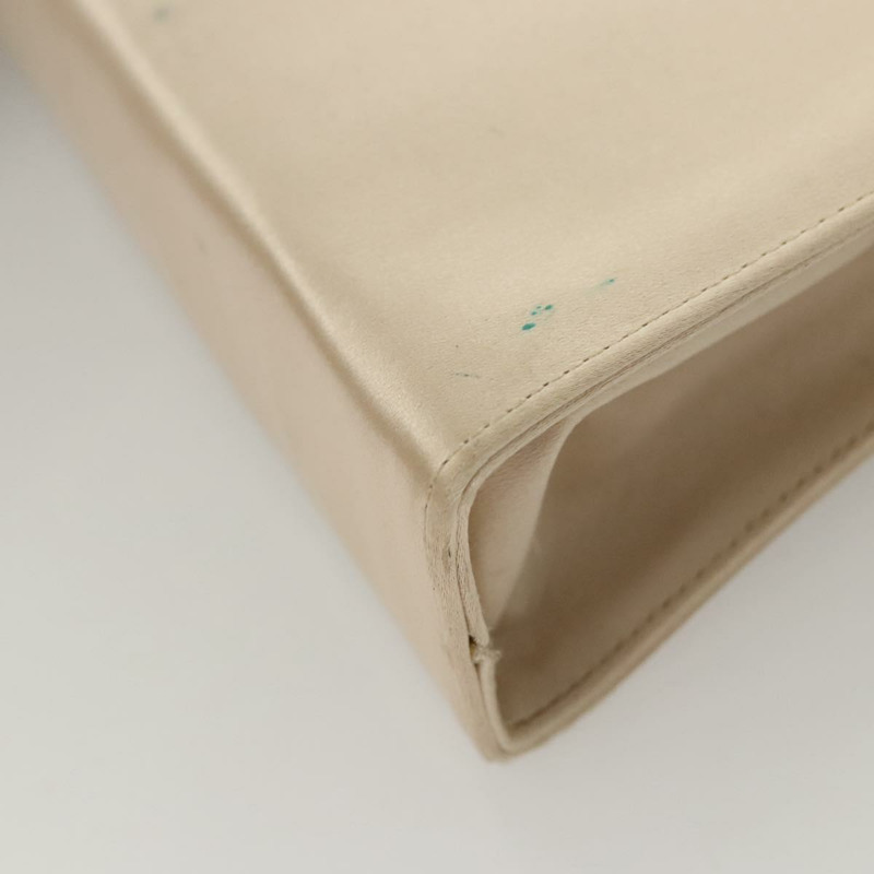 【日本直送】Salvatore Ferragamo Vala 手提包 緞面 米色 金色 正品 BA2675-15