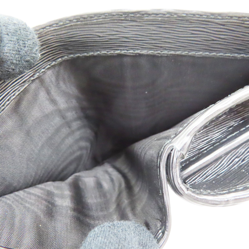 黑色 牛皮 扣式短夾 1ML018-6