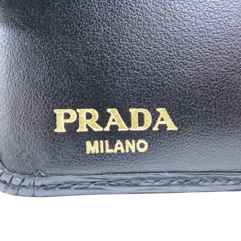 黑色 牛皮 扣式短夾 1ML018-7